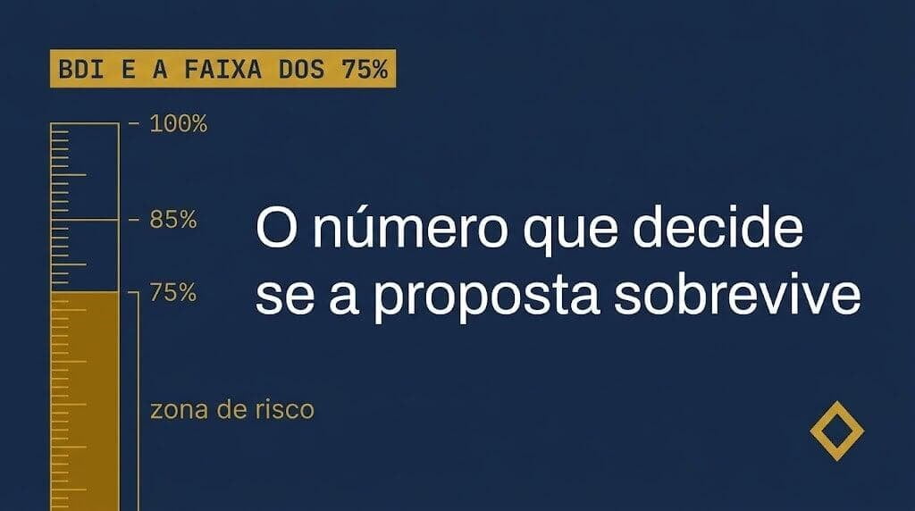 BDI: o número que te faz vencer o lance e perder o contrato