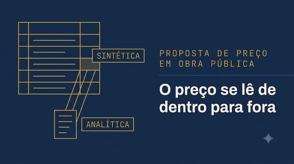 Proposta de preço em licitação de obra: por que ela se lê de dentro para fora